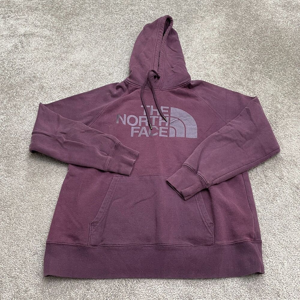 The North Face Pullover Hoodie Sweatshirt Womens Medium Purple Graphic Casual
